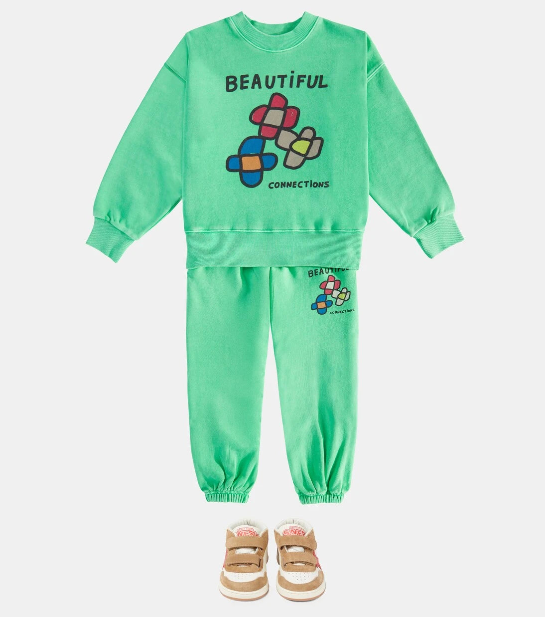 Jellymallow - Printed cotton jersey sweatpants