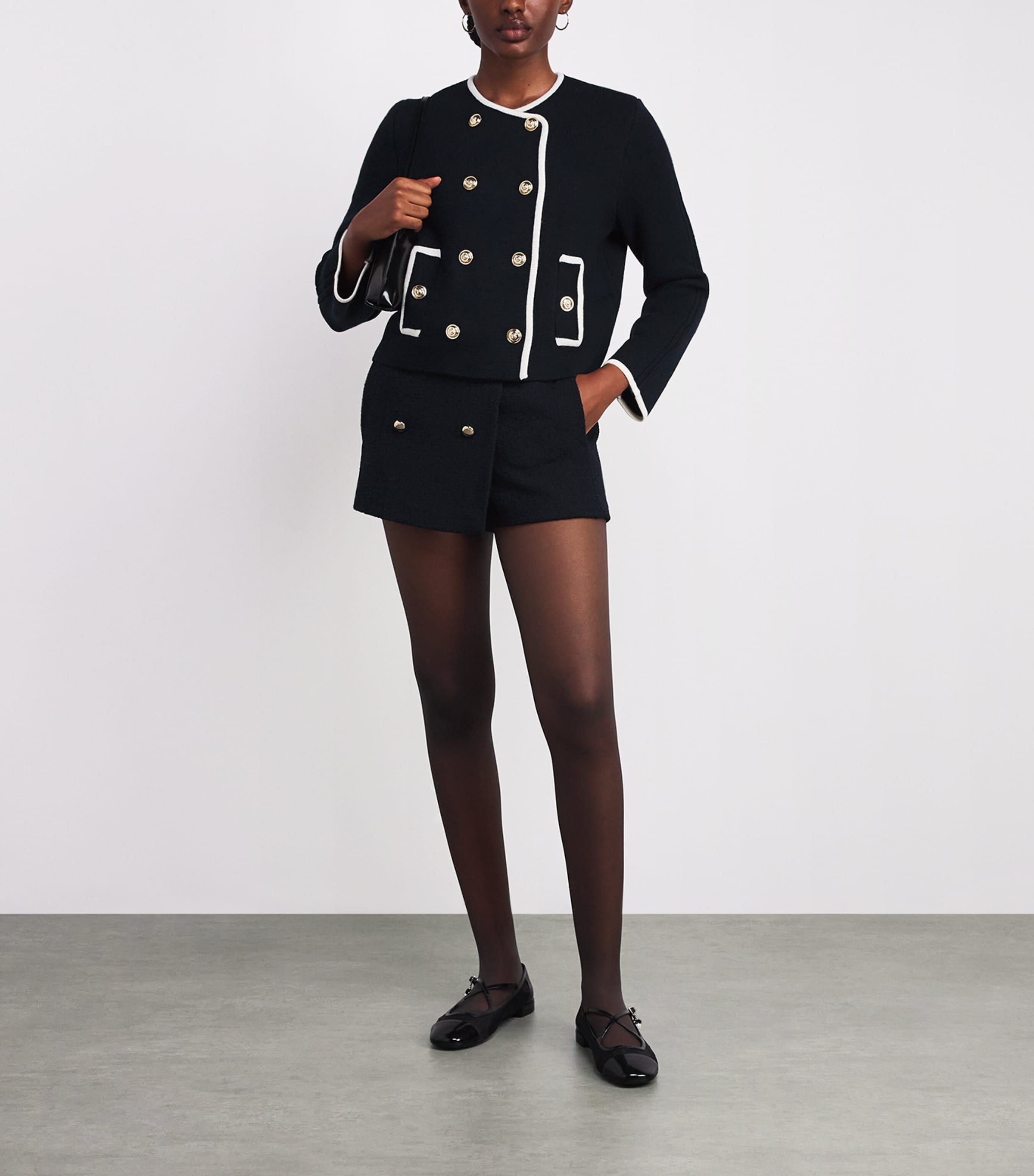 Blue Knitted Cardigan