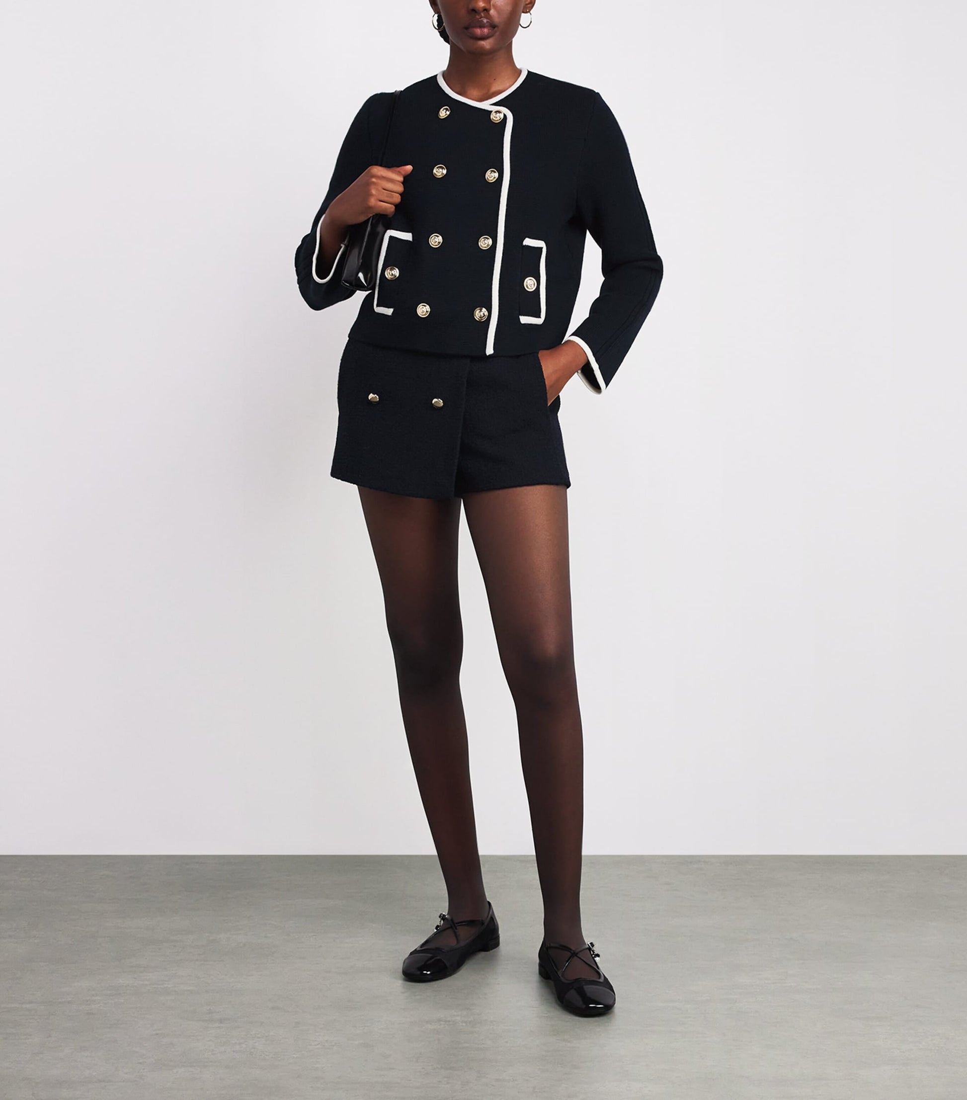 Blue Knitted Cardigan