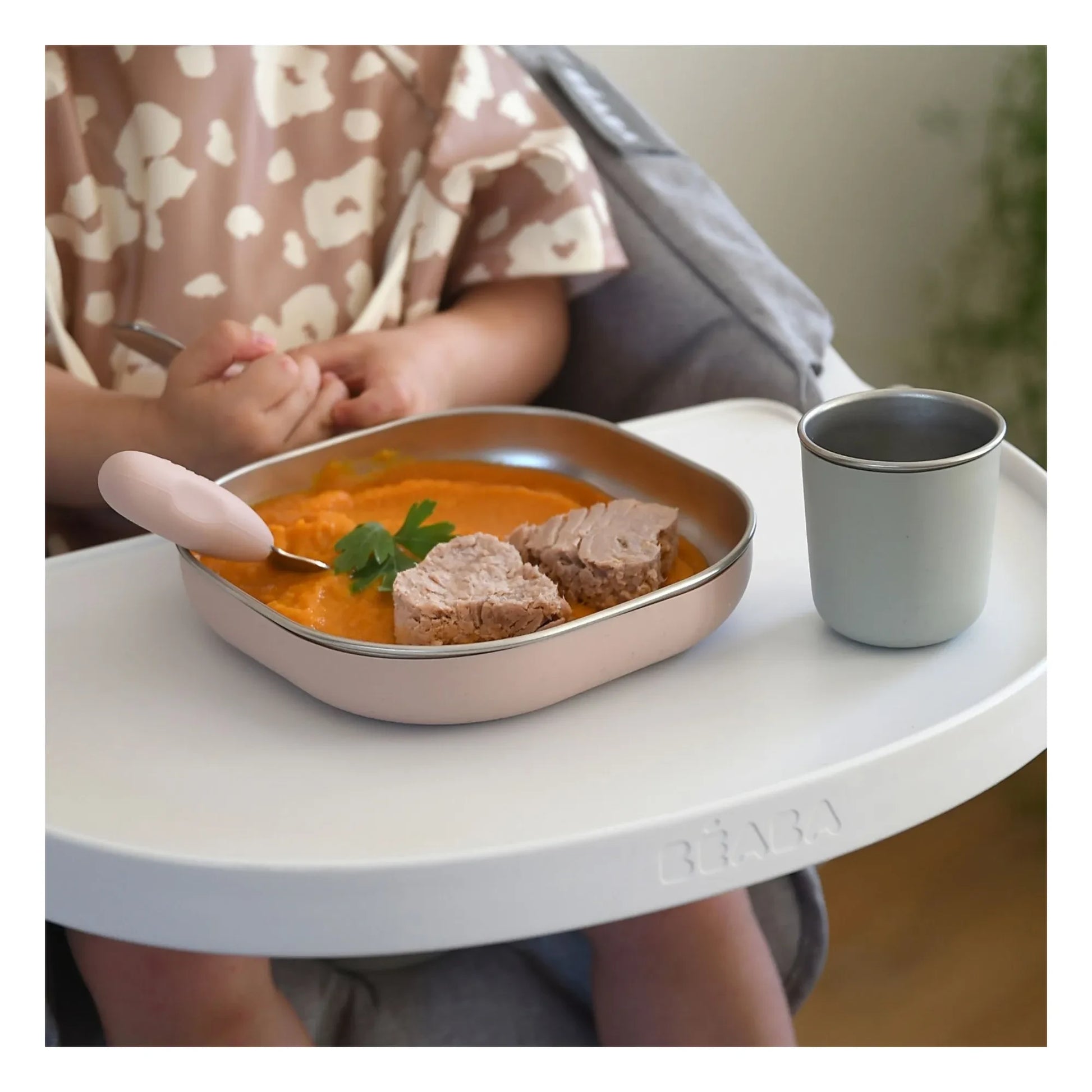 Béaba - Stainless steel lunch box | Peach