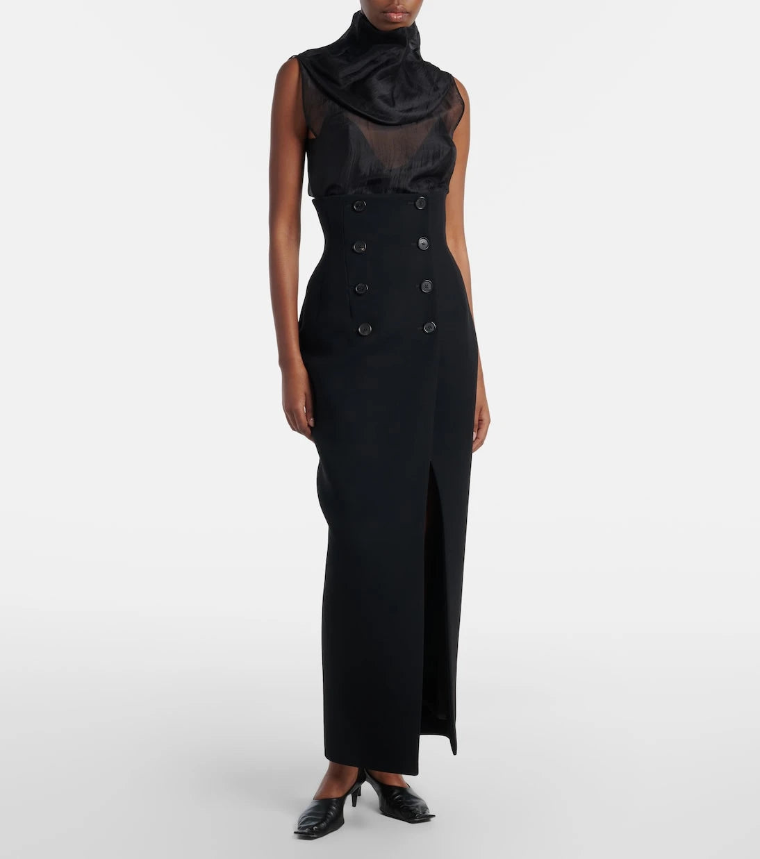 Khaite - Luiza crêpe maxi skirt