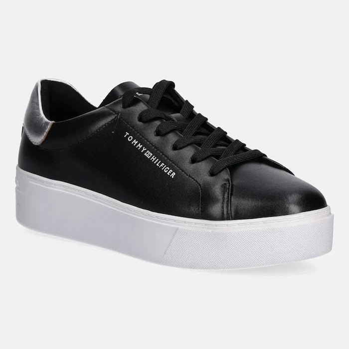 Кожени маратонки Tommy Hilfiger ESSENTIAL PLATFORM COURT SNEAKER