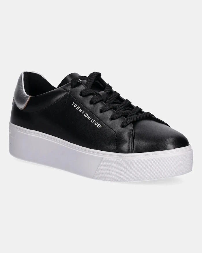 Кожени маратонки Tommy Hilfiger ESSENTIAL PLATFORM COURT SNEAKER