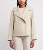 Beige Wool-Silk Rollet Jacket
