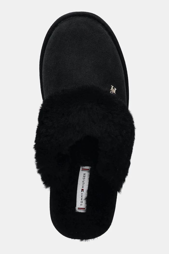 Кожени чехли Tommy Hilfiger TH SHEARLING HOUSE SHOE