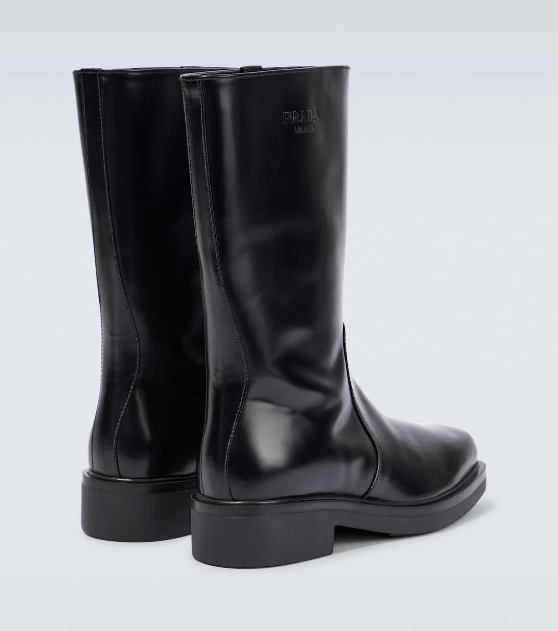Prada - Brushed leather Chelsea boots