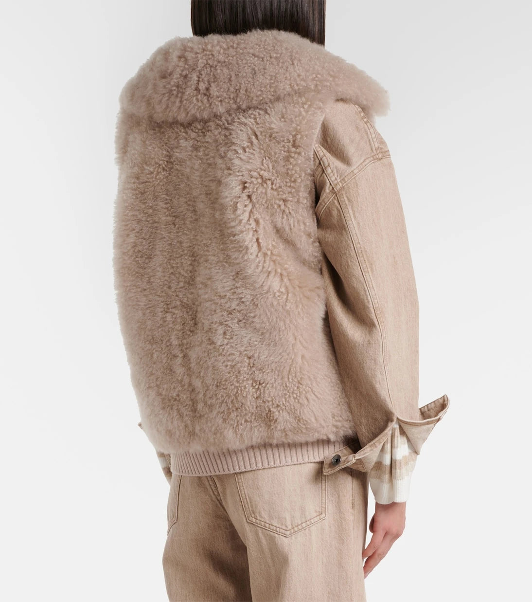 Yves Salomon - Wool-trimmed shearling vest
