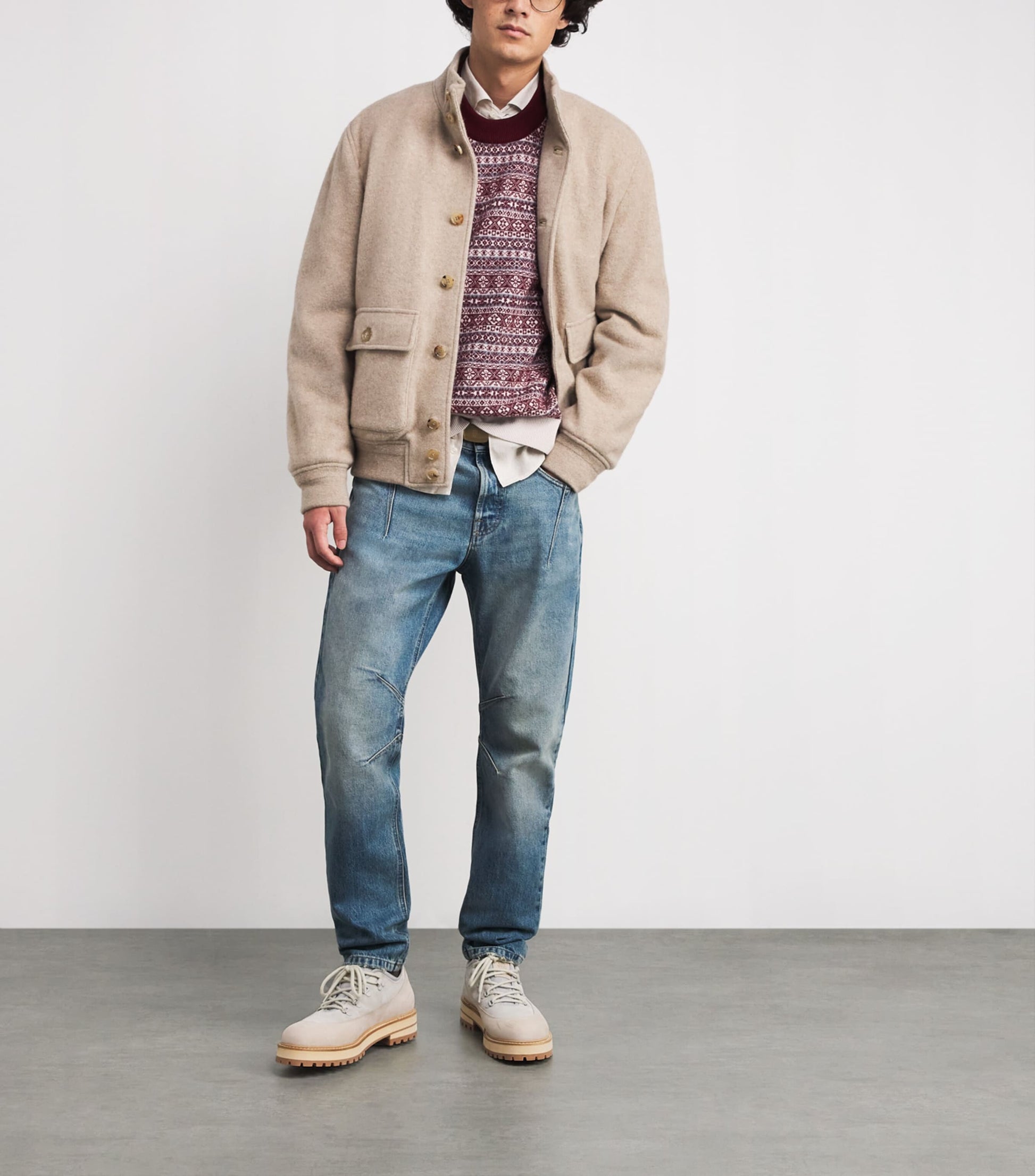 Eleventy Multi Wool Fair Isle Sweater