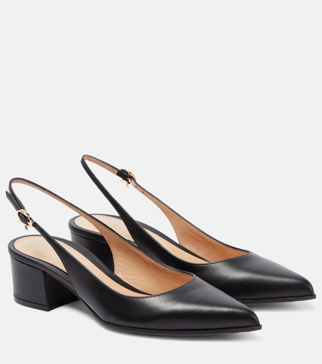 Gianvito Rossi - Piper leather slingback pumps