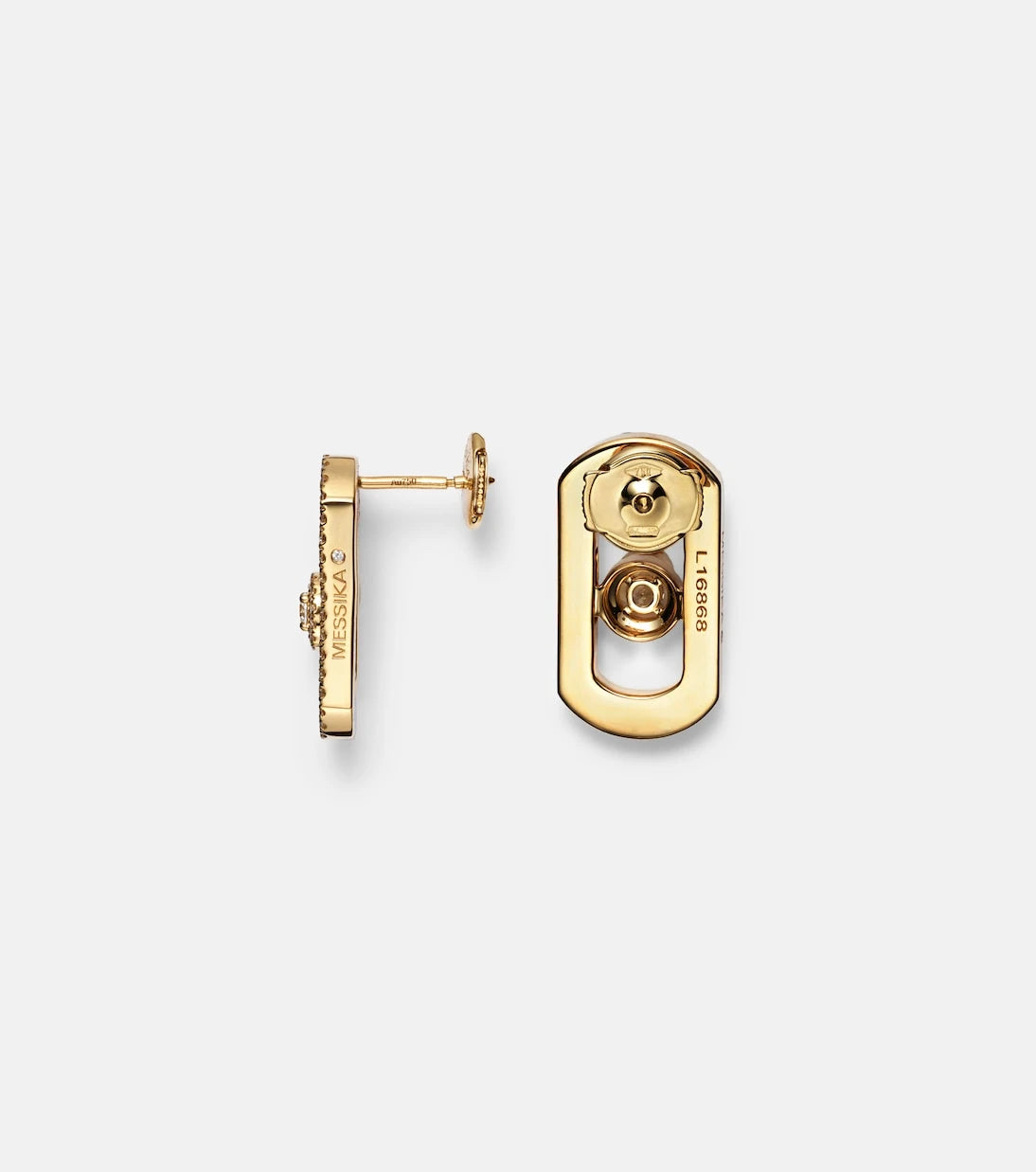 Messika - So Move 18kt gold earrings with diamonds