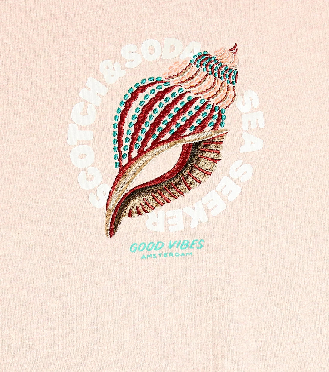 Scotch & Soda Kids - Embroidered cotton sweatshirt