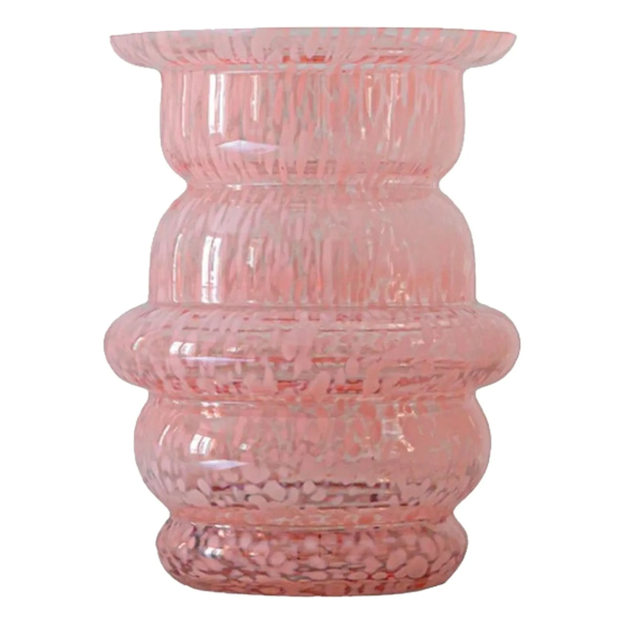 Cosin - Dome speckled glass vase | Pink