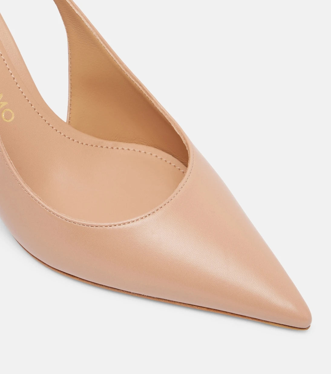 Ferragamo - Tally 70 leather slingback pumps