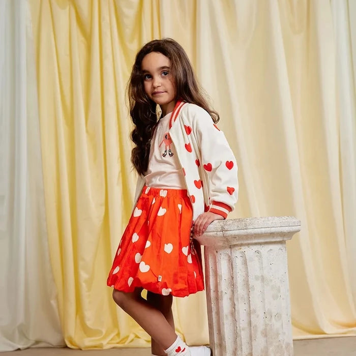 Детска памучна пола Mini Rodini Hearts