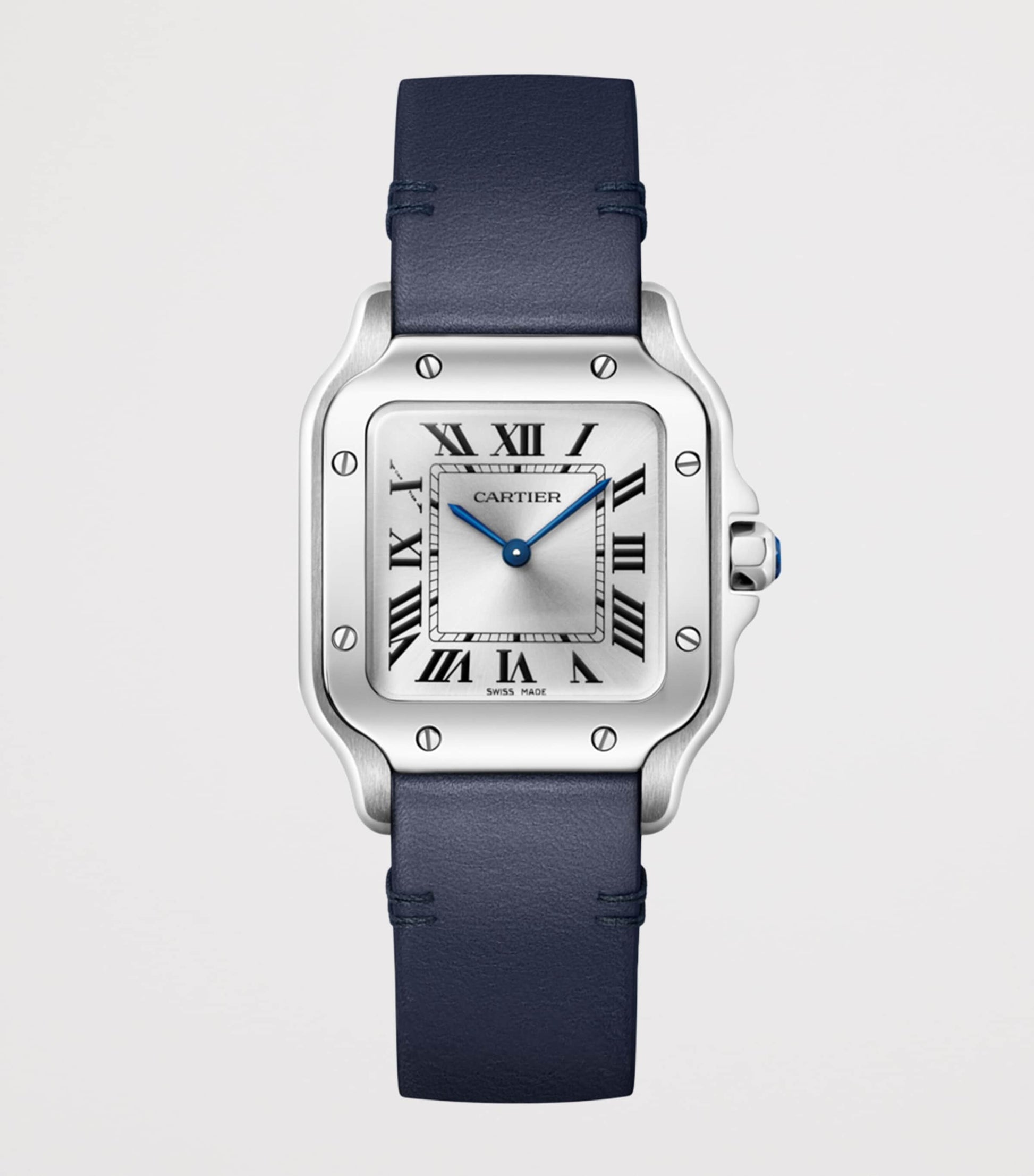 Small Steel Santos de Cartier Watch 34.5mm