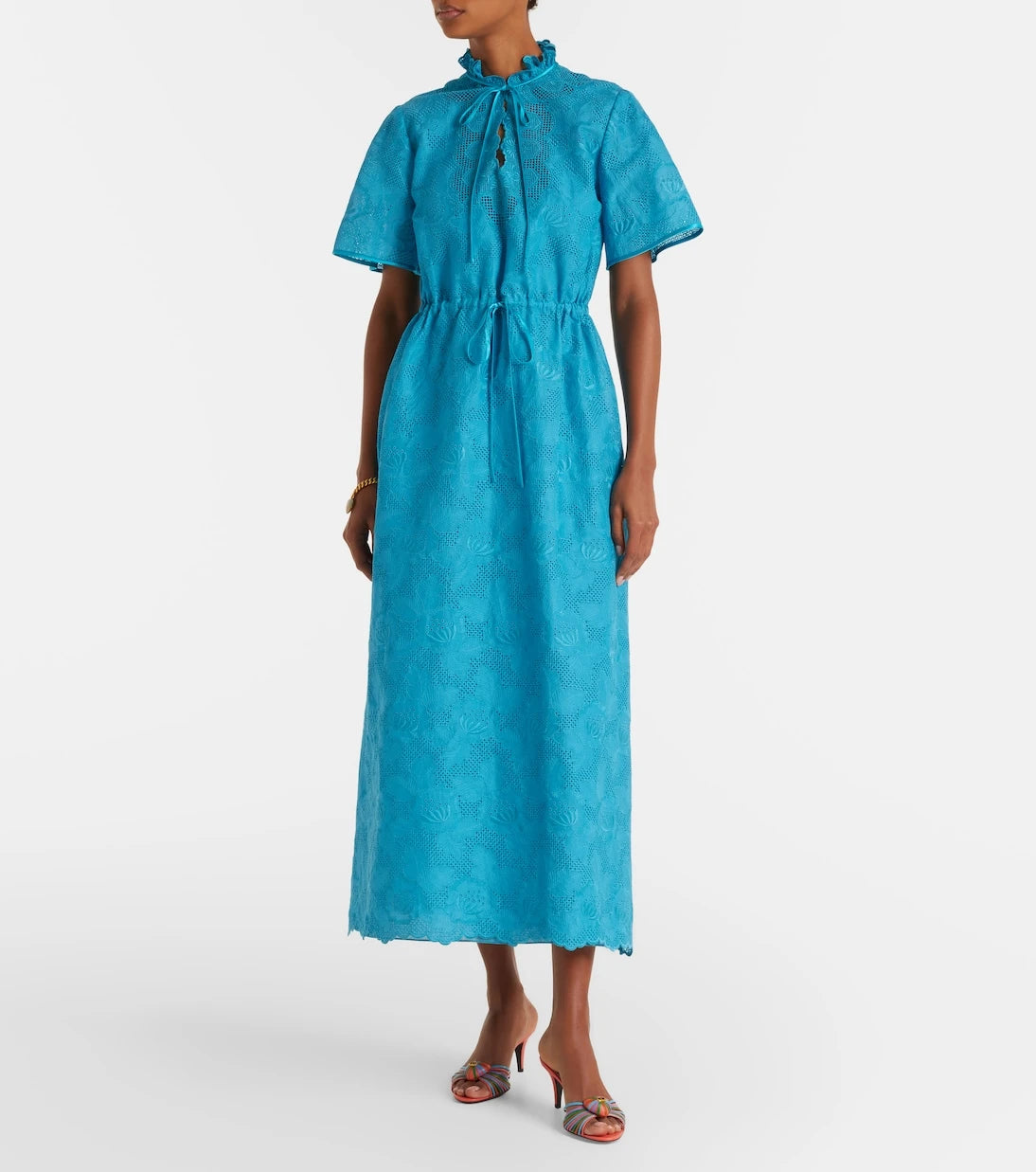 Valentino - Cotton lace maxi dress