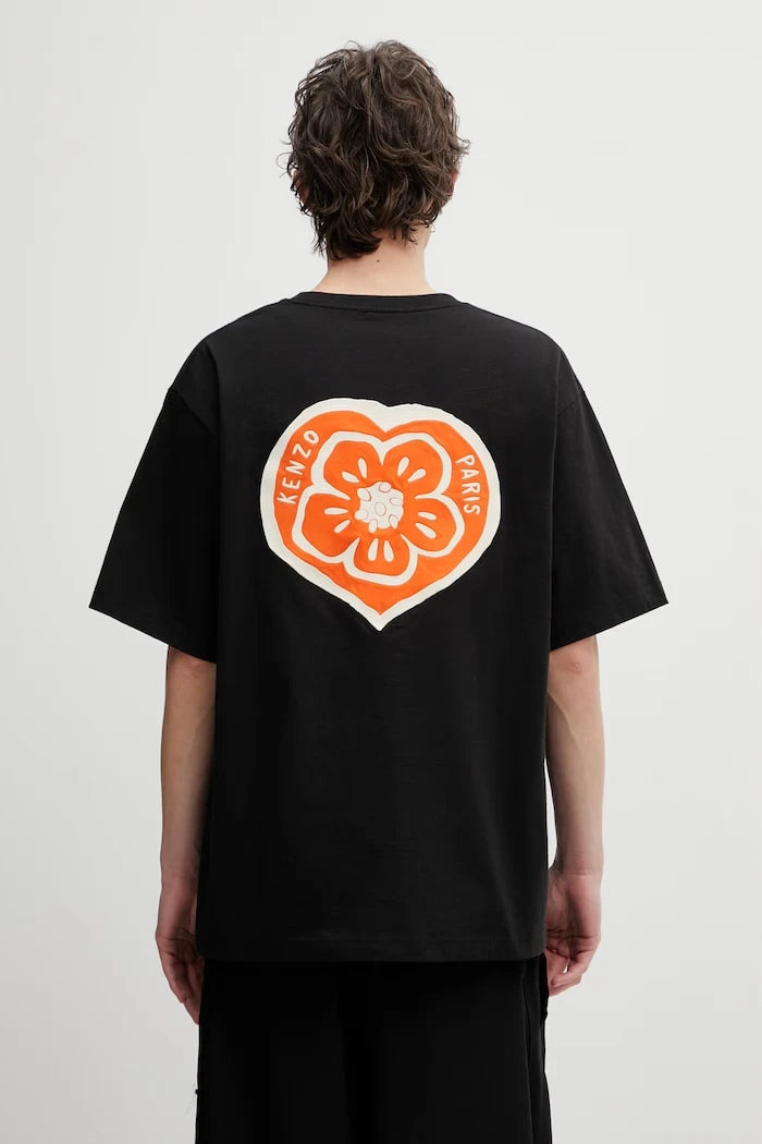Kenzo erkek pamuklu tişört GOTS KENZO BOKE HEART OVERSIZE