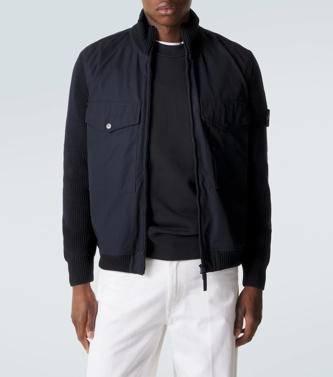 Stone Island - Compass cotton bomber jacket