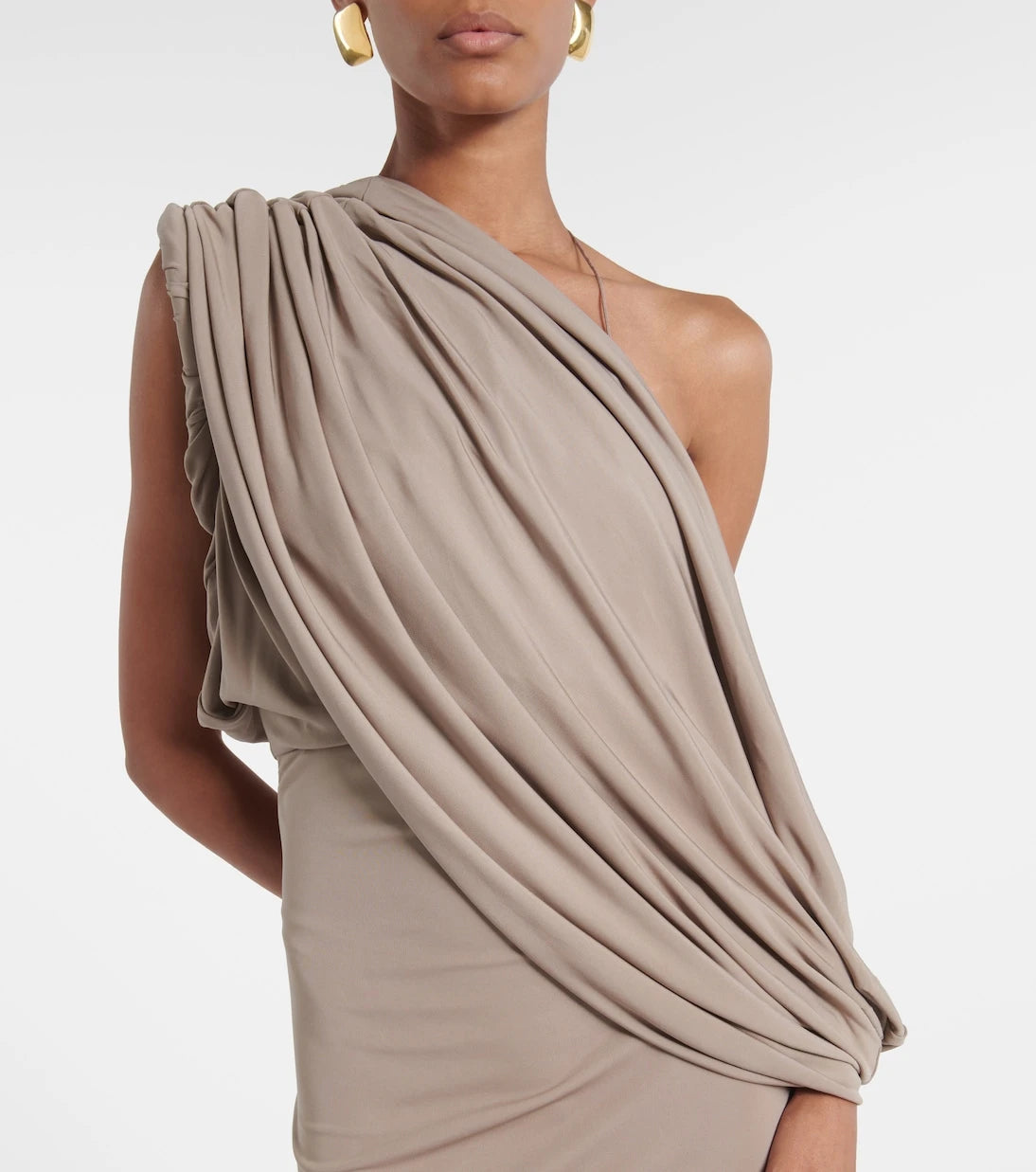 Christopher Esber - Aiba draped one-shoulder jersey gown