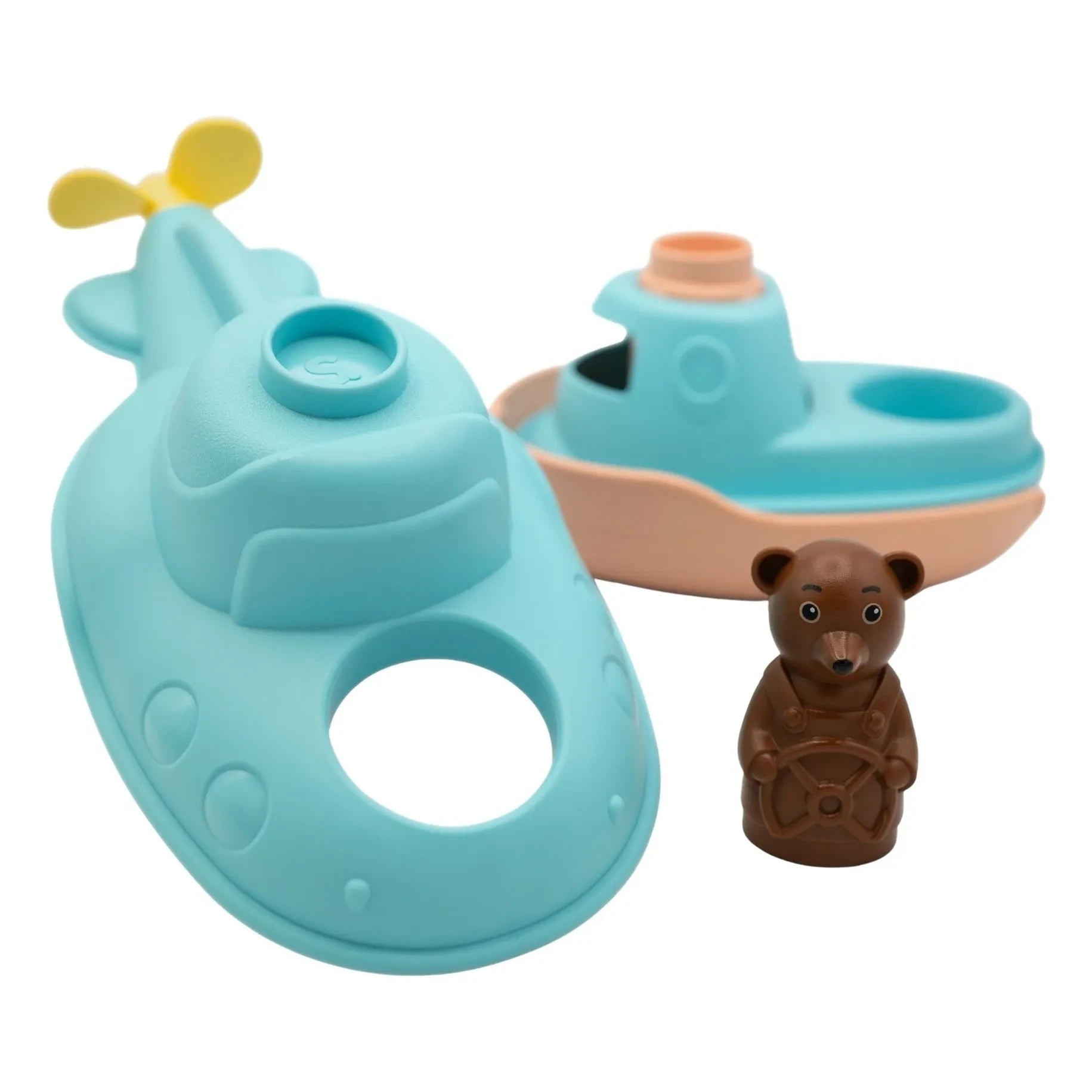 Simple - Bath submarine - Single x Little Brown Bear | Blue