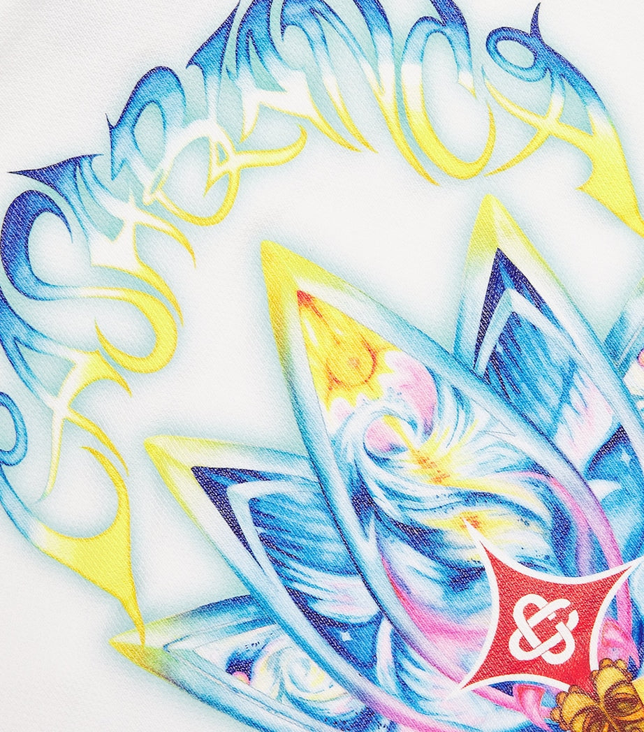 Casablanca Kids Cotton Surf Lotus Hoodie (3-14 Years)