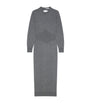 Givenchy Grey Cashmere Open Back Midi Dress