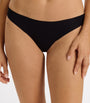 Invisible Cotton Thong BLACK