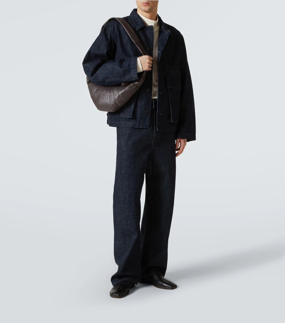 Lemaire - Croissant Small leather shoulder bag