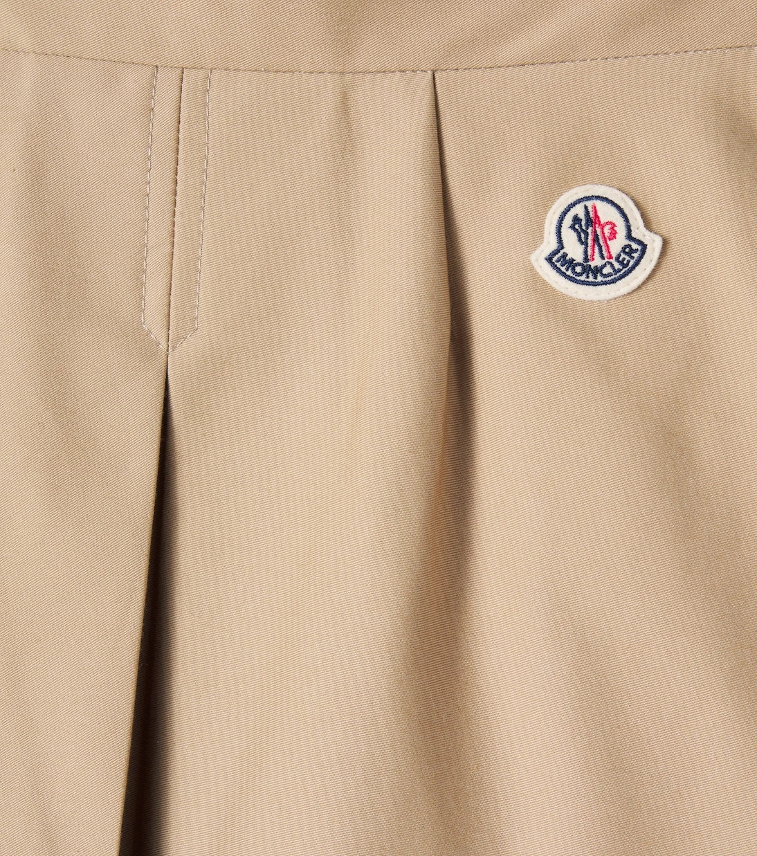 Moncler Enfant - Gonna pleated cotton skirt