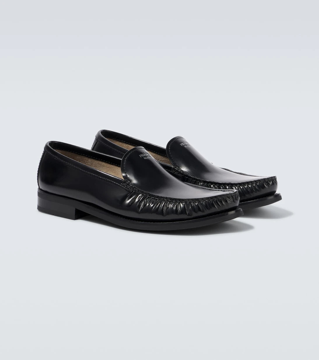Prada - Leather loafers