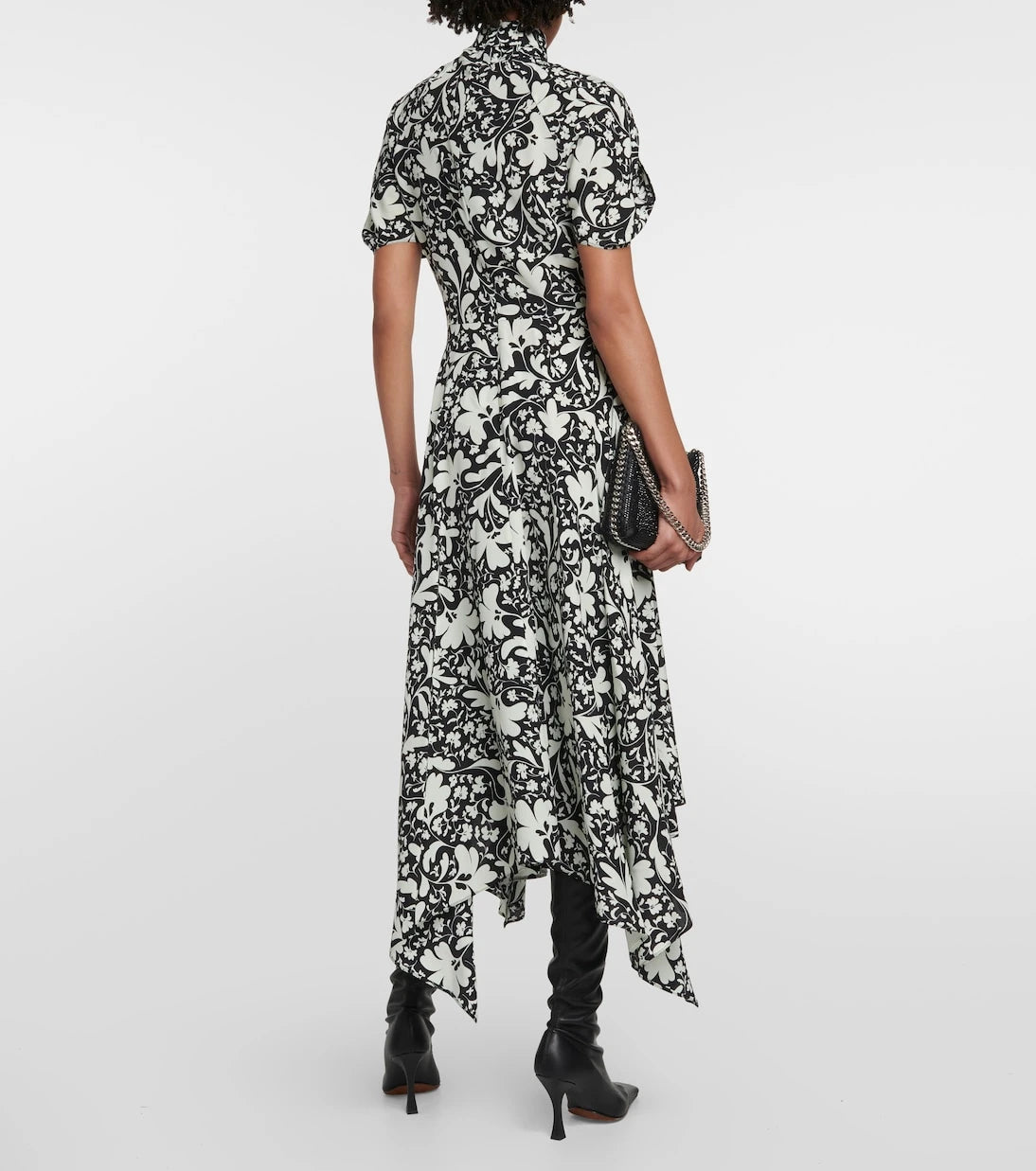Stella McCartney - Çiçekli ipek midi elbise