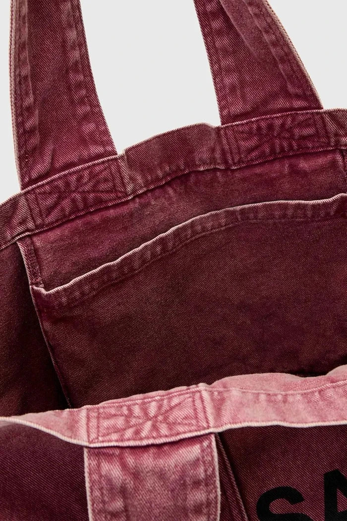AllSaints чанта tote дамска от памук IZZY