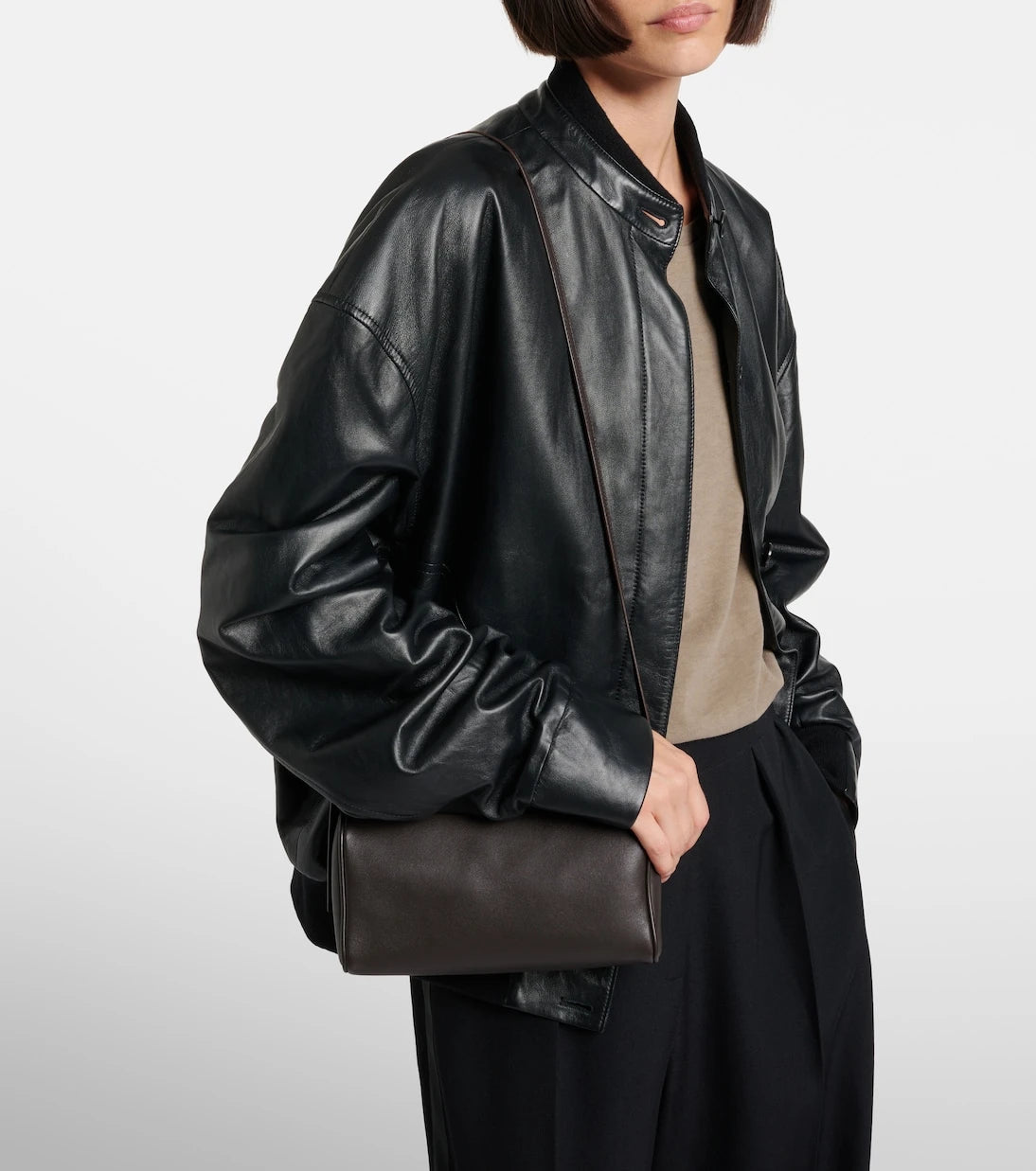The Row - '90s leather shoulder bag