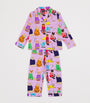 KAREN MABON KIDS Skiing Cats Print Pyjama Set (2-13 Years)