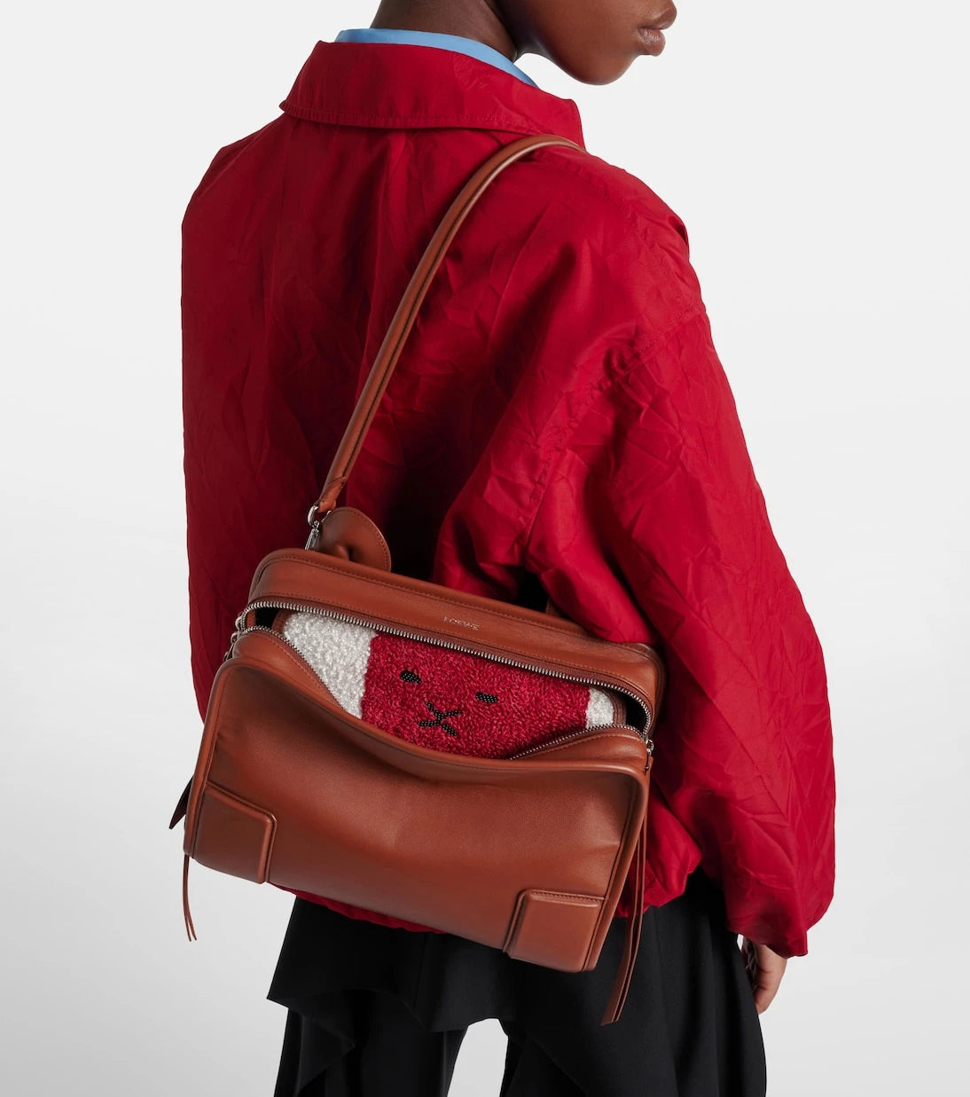 Loewe - Amazona 180 Lion Medium leather tote bag