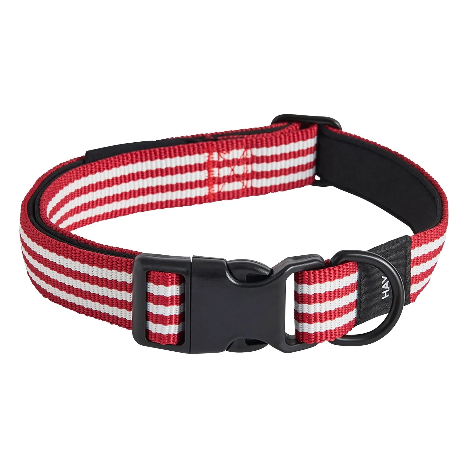 Hay - Striped dog collar | Red