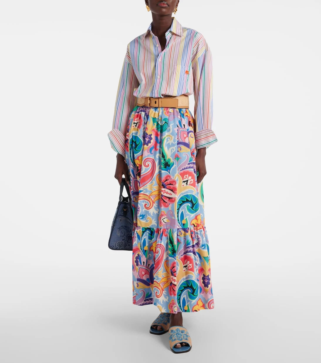 Etro - Deri espadril terlikler
