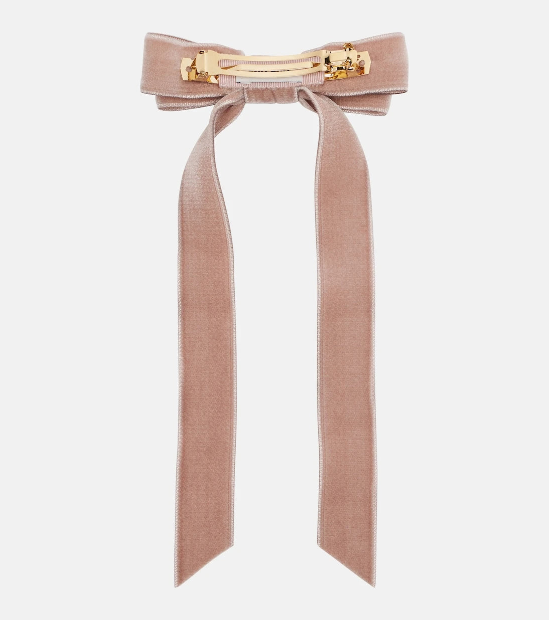 Miu Miu - Logo velvet bow hair clip