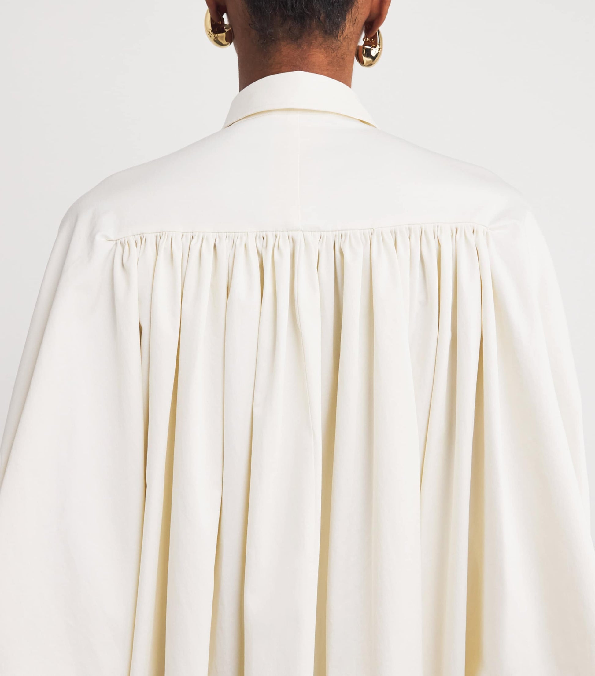 Palmer//Harding White Stretch-Cotton Comfort Found Midi Dress