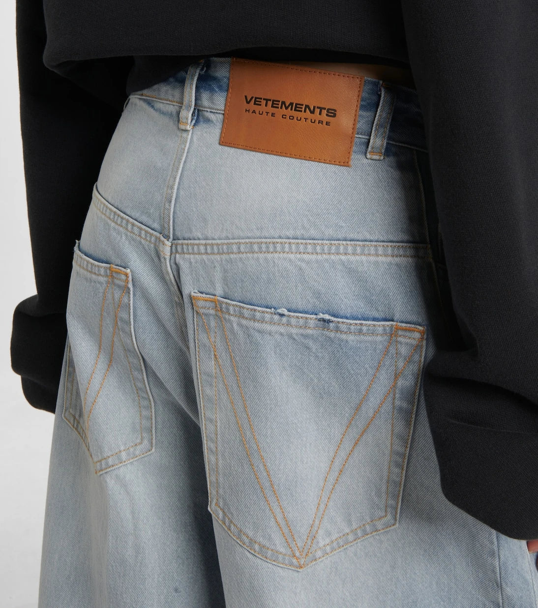 Vetements - Oversized wide-leg jeans