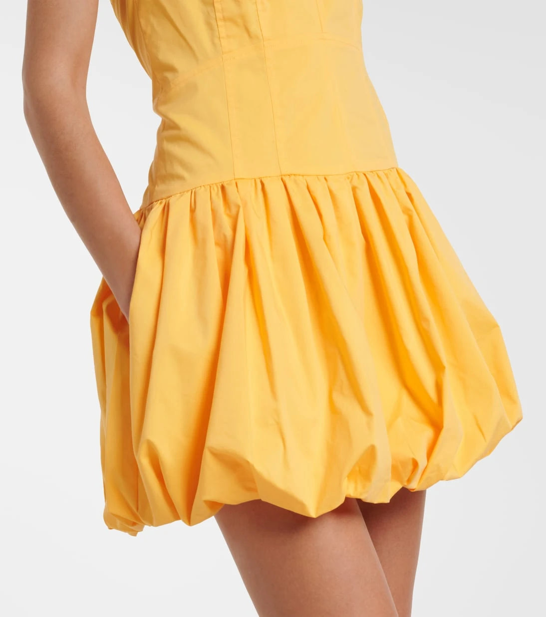 Simkhai - Brooke gathered cotton-blend minidress