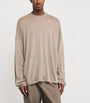 Beige Akito Cashmere Long-Sleeve T-Shirt