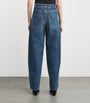 Blue Tapered Puddle Jeans