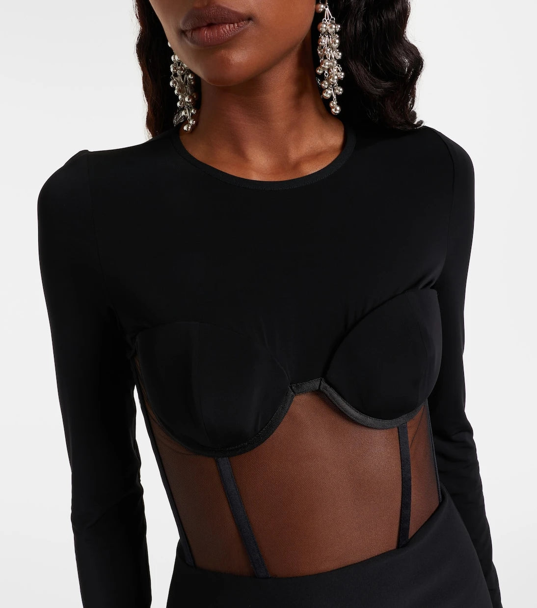 Nensi Dojaka - Paneled corset dress