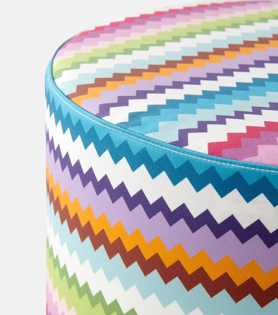 Missoni - Riverbero Zigzag cotton canvas pouf