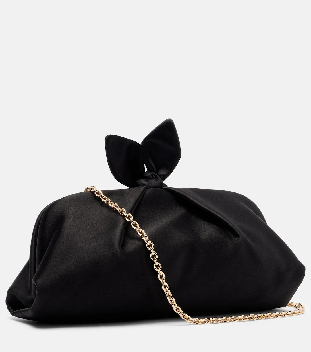 Aquazzura - Bow Tie Small velvet clutch