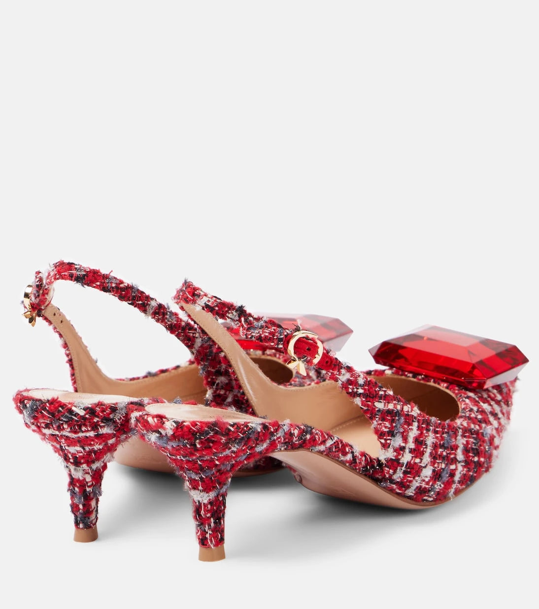 Gianvito Rossi - Jaipur bouclé slingback pumps