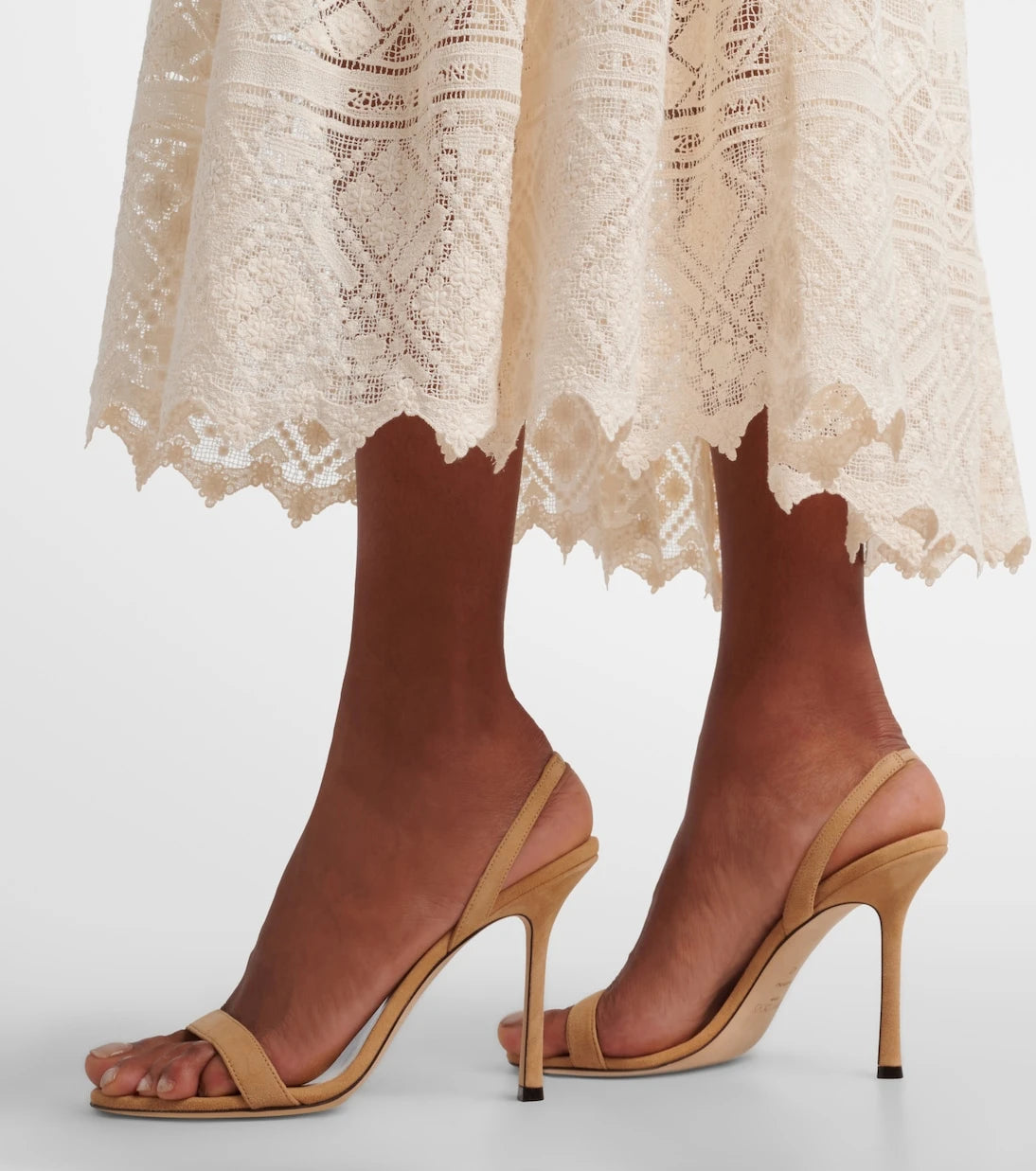 Jimmy Choo - Jenn suede slingback sandals