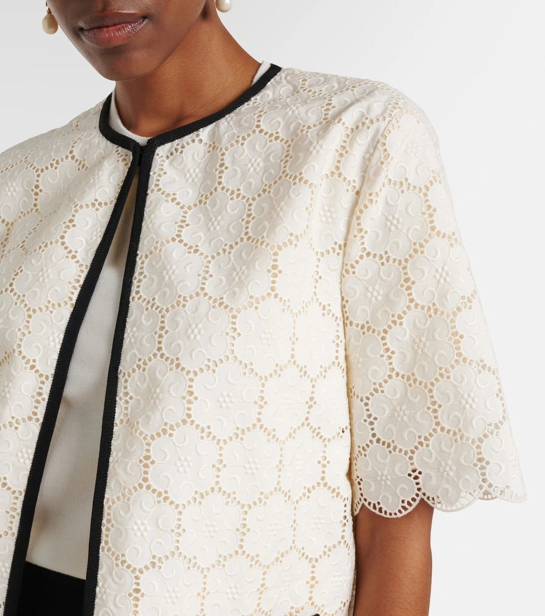 Valentino - Embroidered cotton jacket