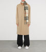 Burberry Beige Cashmere Contrast Check Scarf